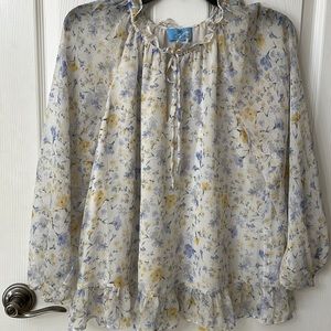 CeCe floral blouse